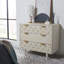 Élégante table de chevet en bois massif 31,8 po Ethier - Commode 3 tiroirs avec pieds fuselés de style Mid-Century moderne-55993631