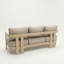 Tatania FSC 1 EVORA 5-Seater Wood Lounging Set with Coffee Table