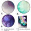 Bleu et mauve abstrait Geode II - art mural abstrait en marbre-1841905954-1841905958