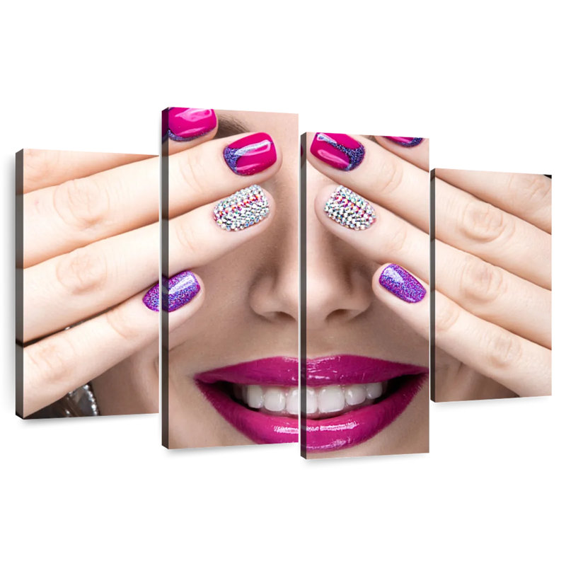 Classy Short Nails, 48" H x 75" W