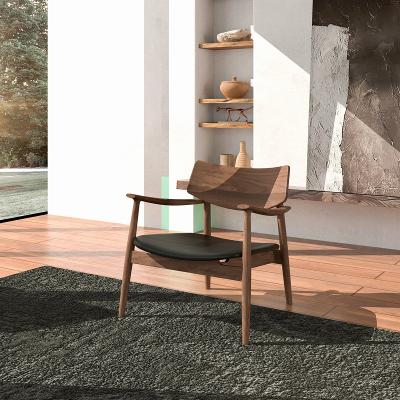 Chaise de loisir Tanise, Noir noyer