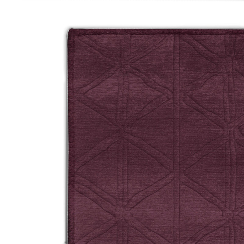 Tapis rouge intérieur et extérieur Trellis, Rectangulaire 8 pi x 10 pi