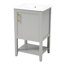 Meuble-lavabo de 20 po avec lavabo en céramique, porte à fermeture douce, poignée de bar et teinture - Finition peinte pour la fonctionnalité-133600179-133600181