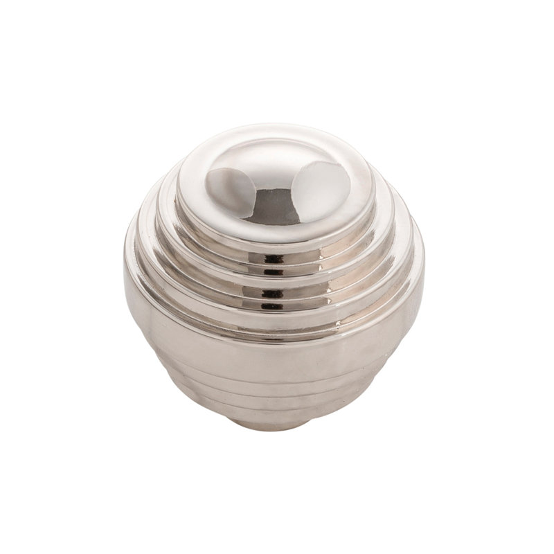 Sinclaire Collection Knob 1-3/8 Inch Diameter, Polished Nickel