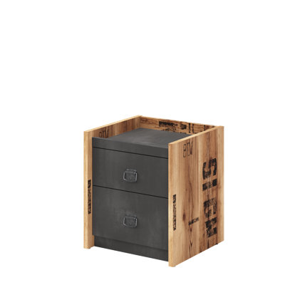Arelious 45cm W Manufactured Wood Bedside Table