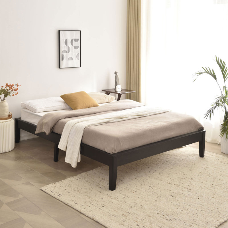 Platform Bed, Black, Full / Double
