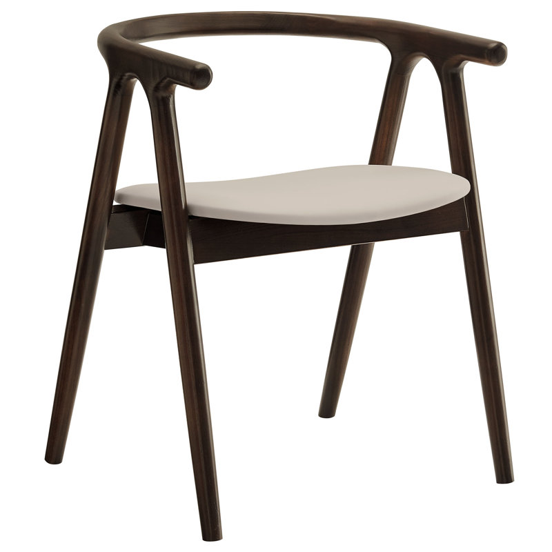 Chaise en cuir et bois Henry, Pierre