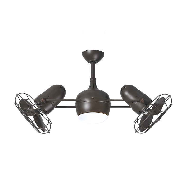 Dagny 13'' Ceiling Fan with LED Lights, Textured Bronze