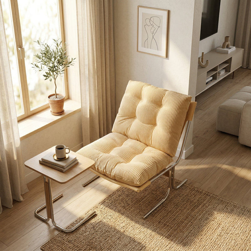 Méridienne rembourrée Solenne pour salon, chambre à coucher