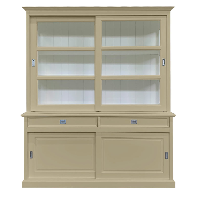 Stiles Display Cabinet, Beige