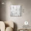 Art mural blanc or sur toile en béton Bliss par Everly Quinn-1198811153-1198811140