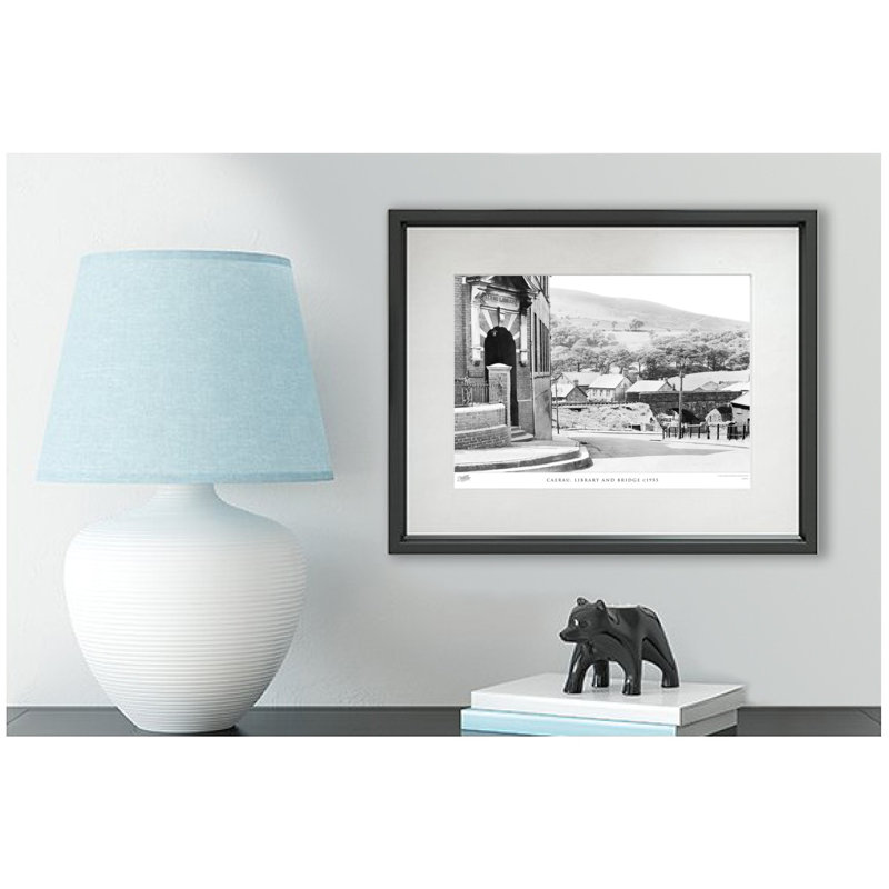 Caerau, Library And Bridge C1955 by Francis Frith - Single Picture Frame Print, 28cm H x 36cm W x 2.3cm D