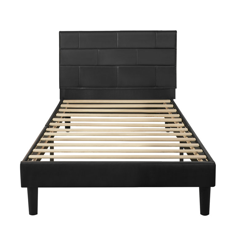 Base de lit tapissier Edo, Simple