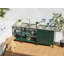 3 Piece Outdoor Kitchen Set with Sink VILAMA Metal Green