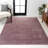Haze Solid Low-Pile Light Purple Rug-1068582928