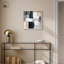 «Blue and Tan Abstraction I Shadowbox Print», art mural bleu par Art Remedy-115123736-115123742