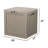 30 Gallon Resin Deck Box, Lockable Patio Outdoor Storage Box For Patio Garden-Gray-122071029