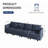 Tomario 112" Upholstered 4 - Seater Sofa With Storage-73474409