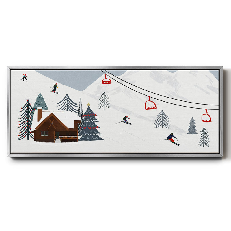 Ski Slope Collection D- Framed Canvas