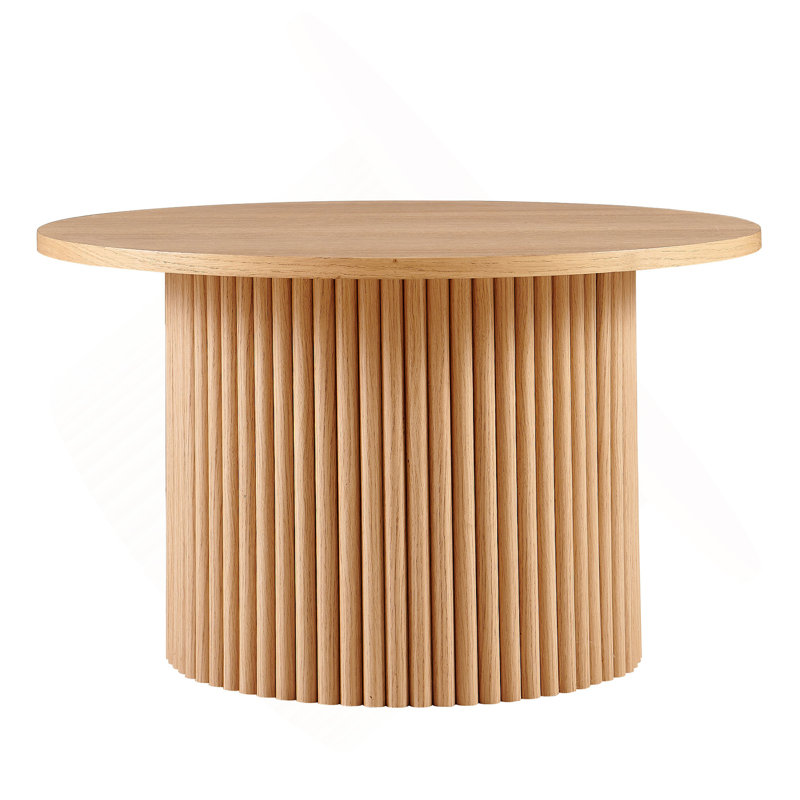 Table basse 27,56 pouces, Chêne, H 16,73 po x L 27,56 po x l 27,56 po