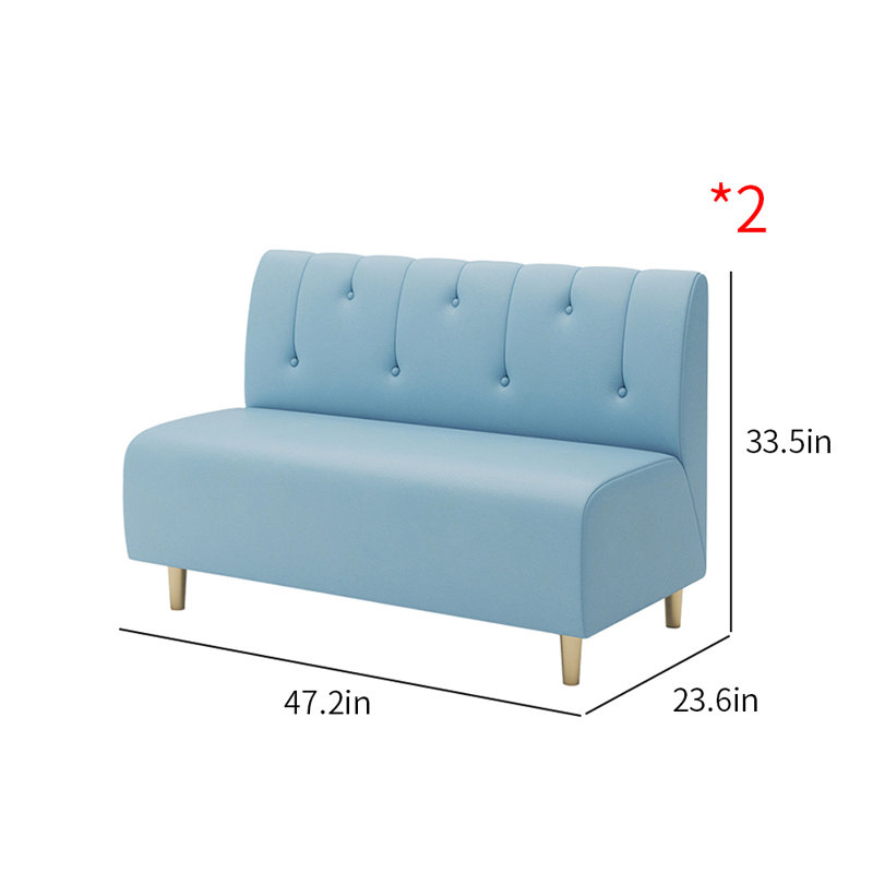 Restaurant Dessert Shop Burger Shop Cafe Bench Faux Leather Upholstered Bench