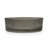Glacier Circular Light Black Glass Vessel Bathroom Sink Bowl 14" Round | Clear, Light Black & Champagne-128504751