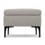 Repose-pieds de rangement pour table basse avec couvercle relevable et pieds en métal Rebecca