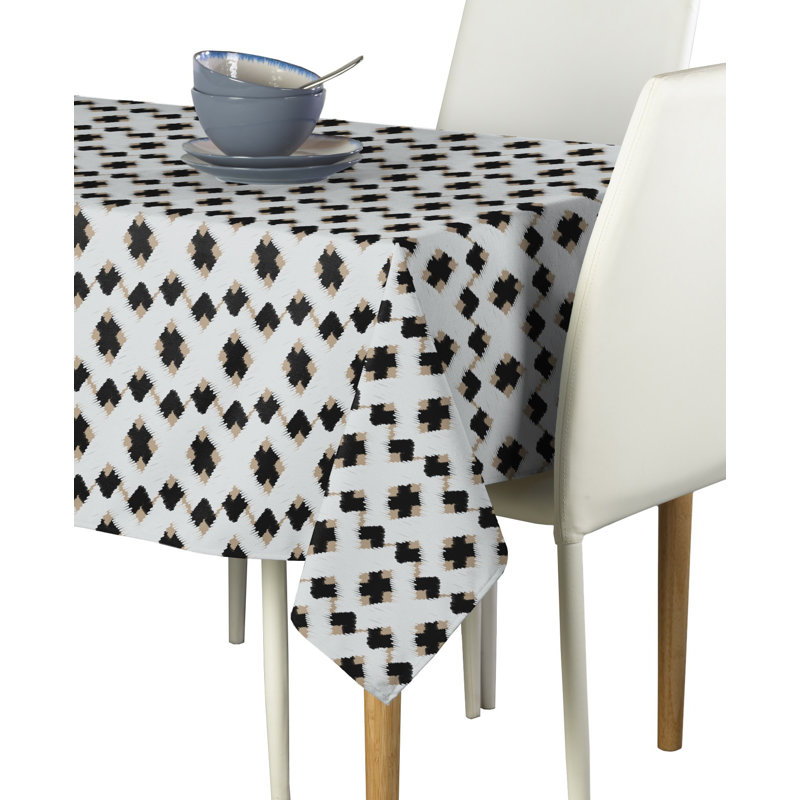 Maroney Box Cross Tablecloth, 84" L x 60" W
