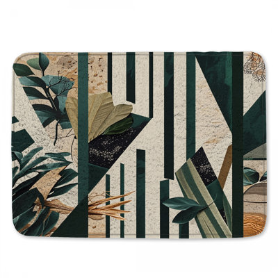 Tapis de bain Abstract Leaf Collage