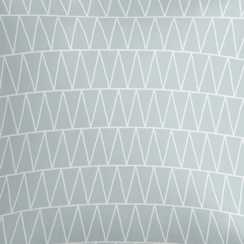 Coussin décoratif en polyester Emilia, 22 po x 22 po, Bleu Belmont