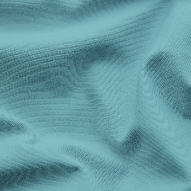 Jersey-Elasthan Spannbettlaken PREMIUM 100% Bio-Baumwolle, Petrol Mid, L 140x200cm - 160x220cm
