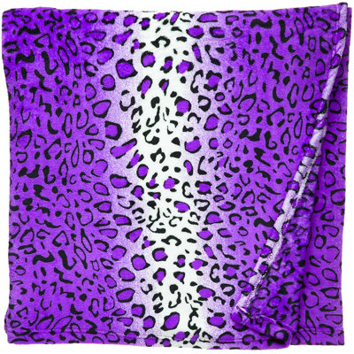 Couverture luxueuse à imprimé zébré