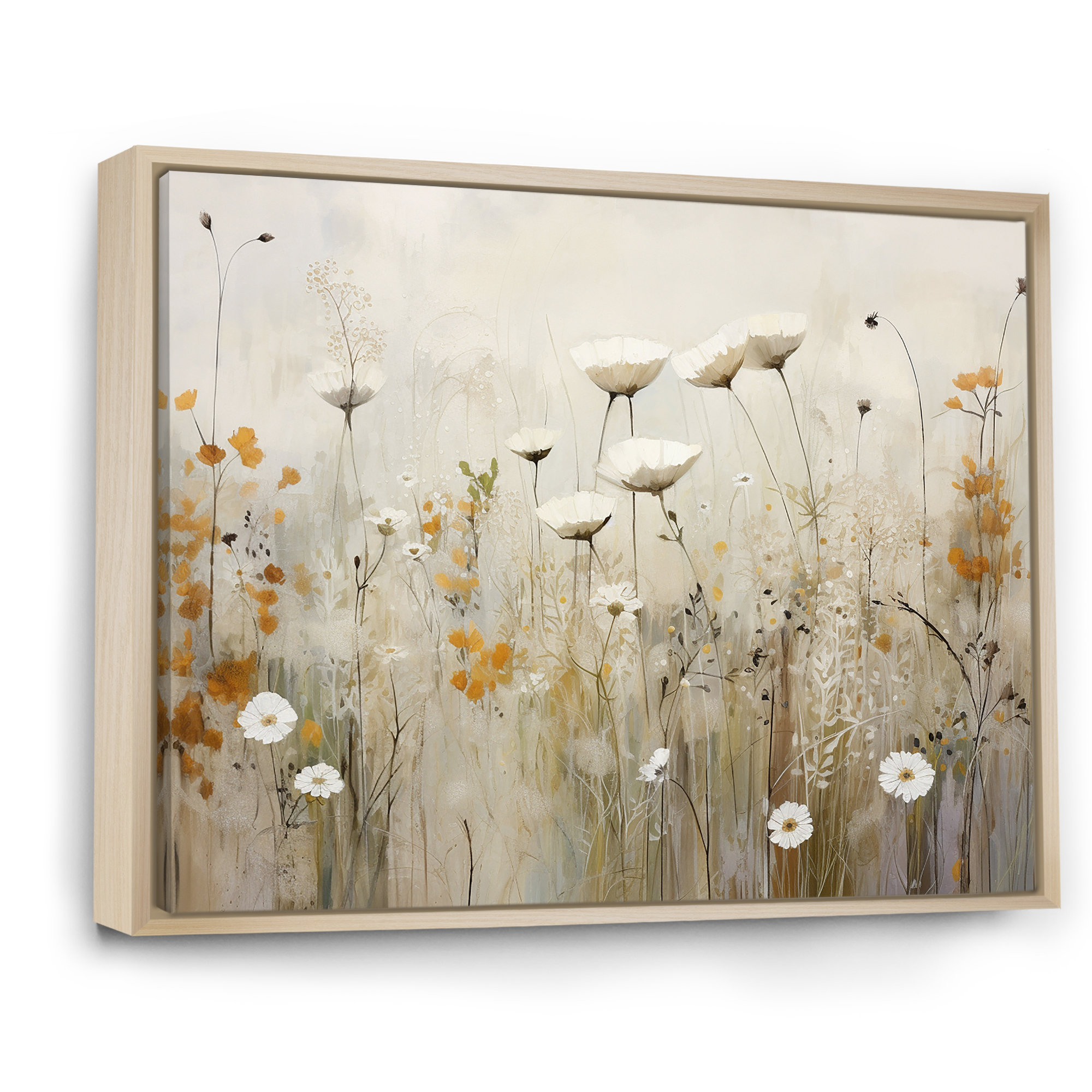 Lark Manor™ beige Wildflowers Floral Fantasy - Wildflowers Wall Art ...