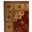 Tapis rouge / ivoire noué à la main de haute qualité