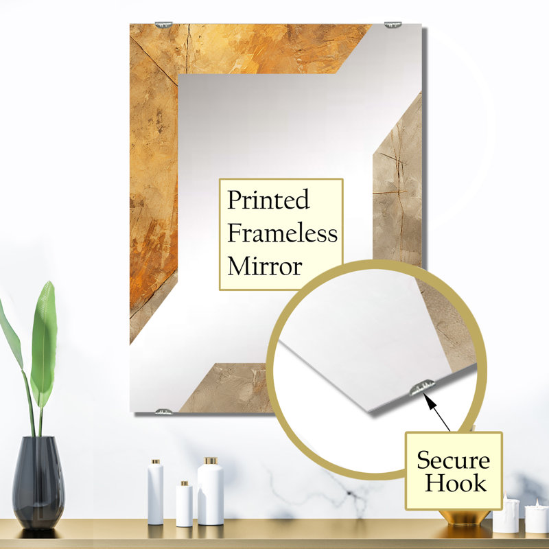 Miroir mural Devi - Abstract Tiles MIR137414, 32 po x 24 po