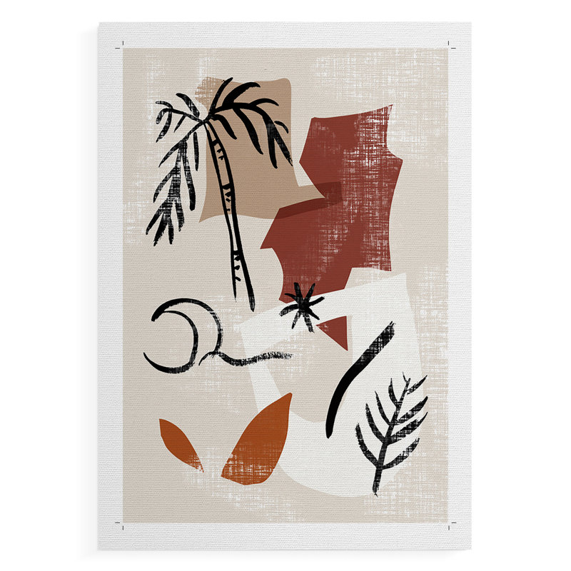 Soft Palms I - Impression sur toile seulement - NON CADRE, H 60 po x l 40 po