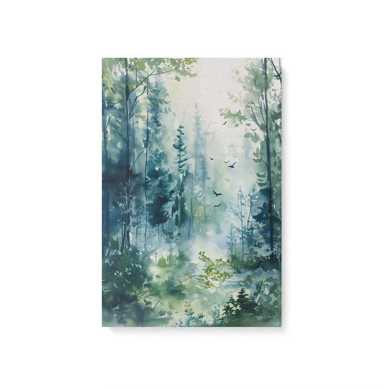 «Enchanted Forest Scene I», reproduction sur toile, Toile tendue, H 18 po x l 12 po x P 1,25 po