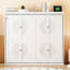 Lit escamotable double pleine grandeur, blanc-723826962-723826963