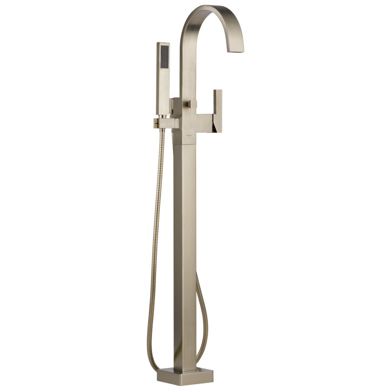 Siderna® Single-Handle Freestanding Tub Filler, Brushed Nickel
