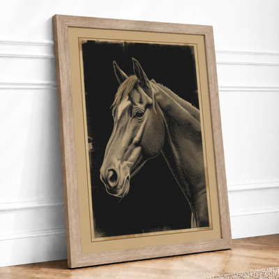 Dignified Horse Realism - Framed Print