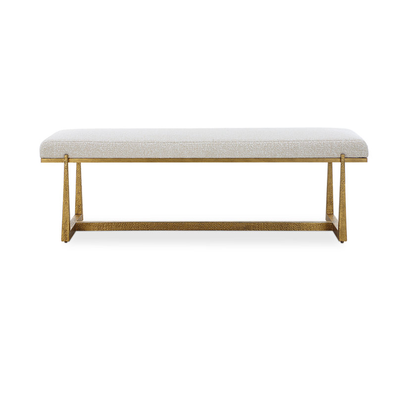 Uttermost Midas Antique Gold Bench