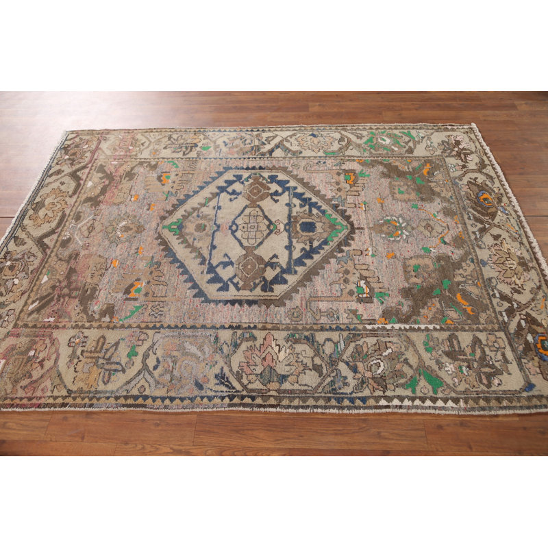 Tapis géométrique rétro 5 x 6