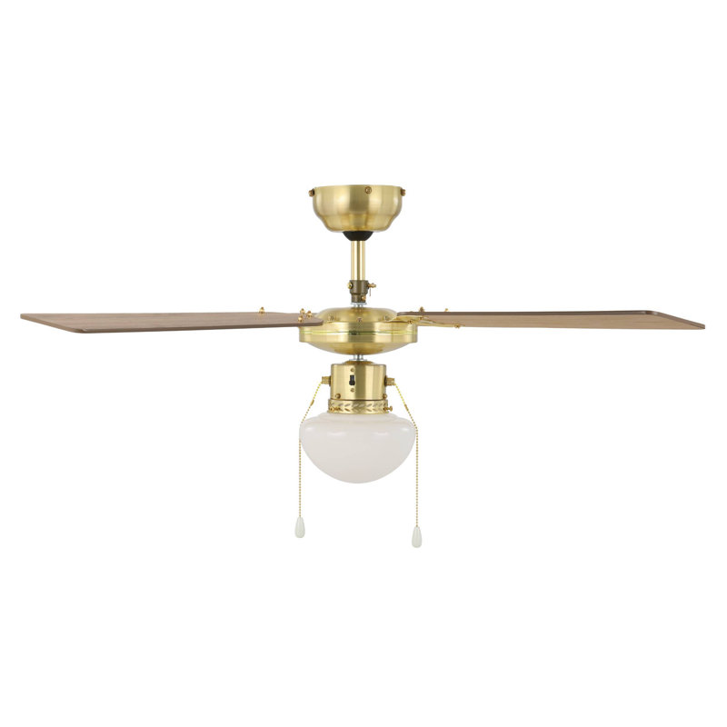 Sibelle Ceiling Fan with Light Kit, Bronze