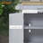 HOMCOM Kitchen Island Cart Rolling Trolley Cart With Drawer, Storage Cabinet & Towel Rack, Gray