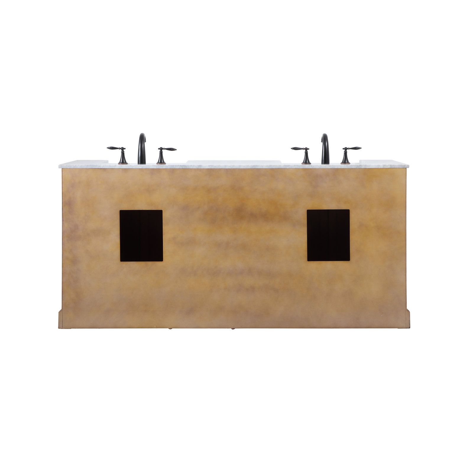 Pardue 72'' Double Bathroom Vanity, Driftwood