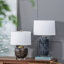 Lampe de table bleue 28 po Jacksyn