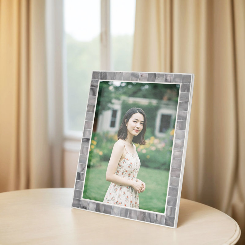 Grey Metal Picture Frame