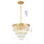 Lustre en cristal 3 lumières Modern