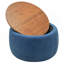 Repose-pieds rond avec rangement, fonction 2 en 1, table de bout et repose-pieds (SEULEMENT OTTOMAN)