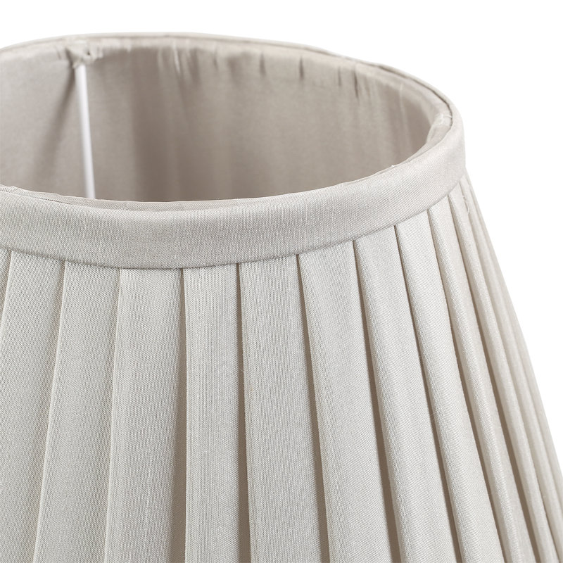 Kaat Polyester Blend Empire Lamp Shade ( Screw On ), Taupe, 25.5cm H x 40cm W x 40cm D
